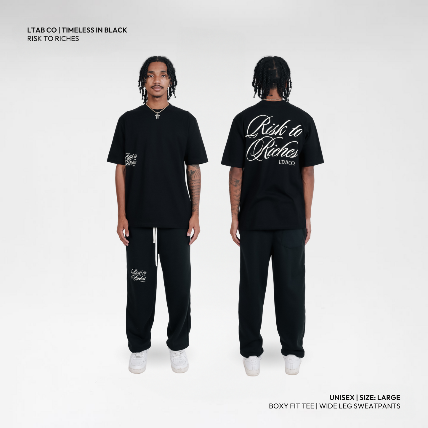 Risk To Riches - Sweatpants | Timeless In Black Collection