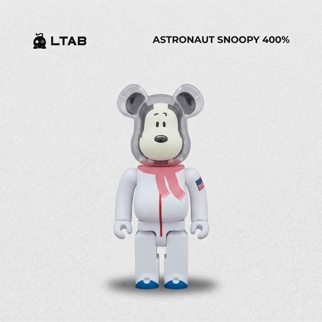 BEARBRICK 400% | ASTRONAUT SNOOPY