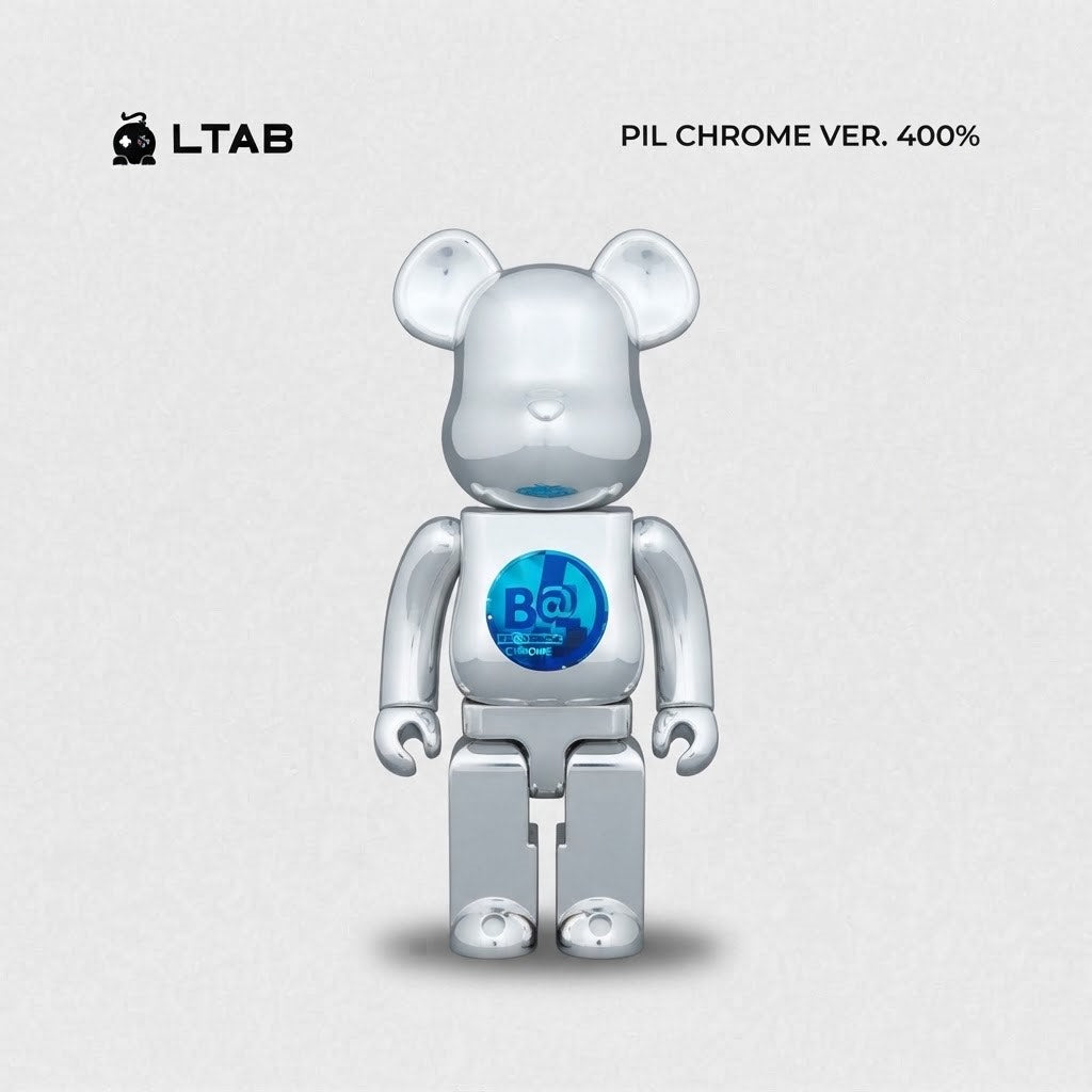 BEARBRICK 400% | PIL CHROME VER.