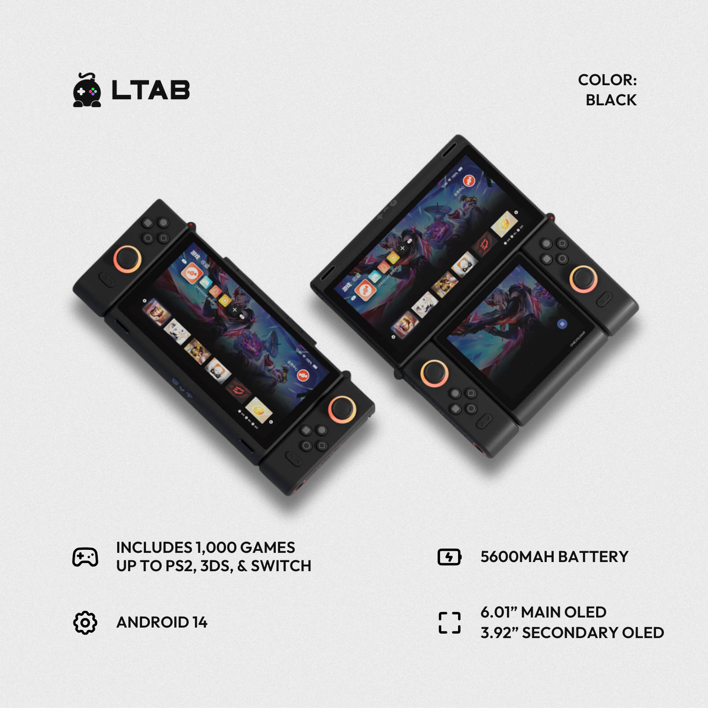 ONEXSUGAR Sugar 1 | Transformable Dual-Screen Handheld