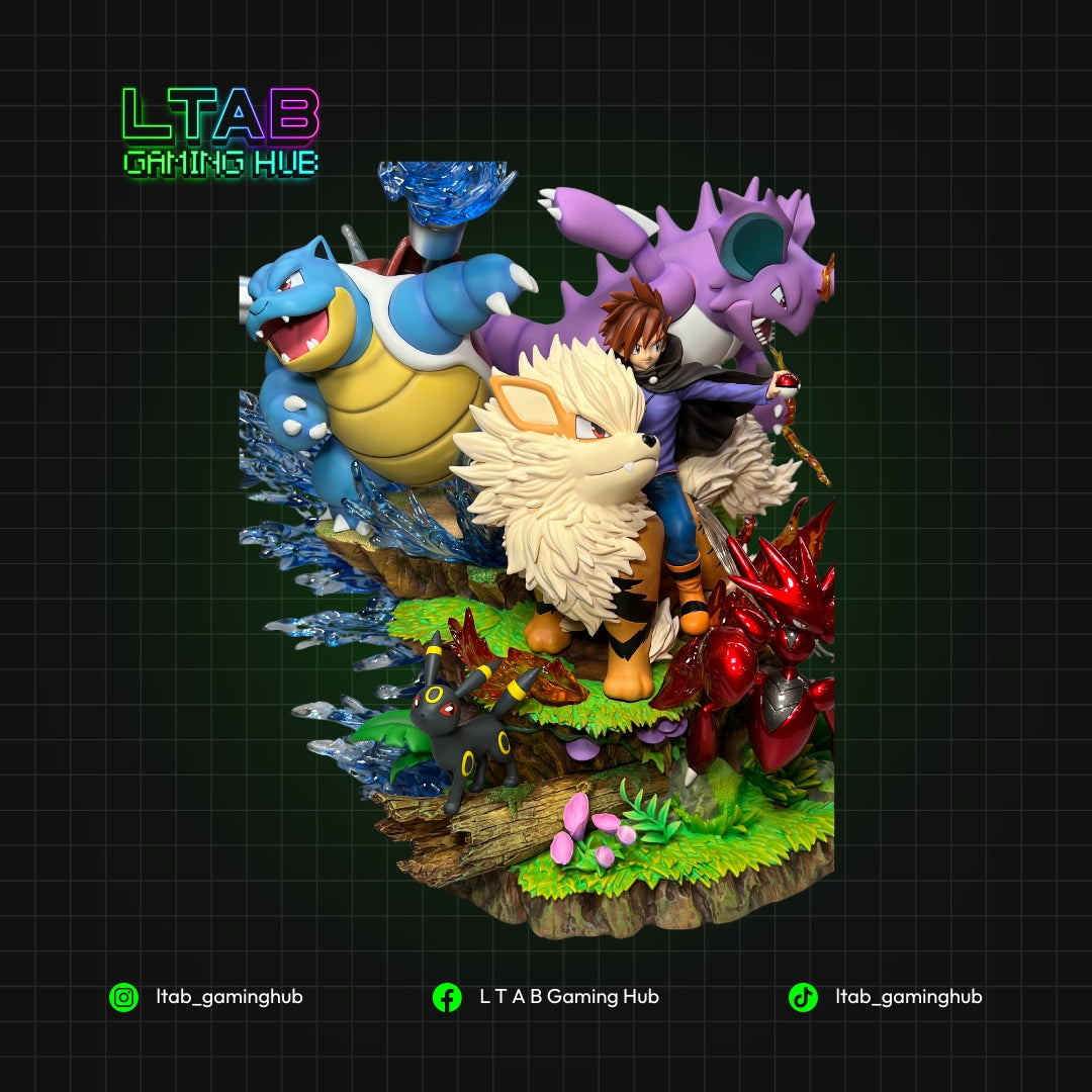 Gary Oak Team - Pokemon Resin Statue – LTAB Gaming Hub