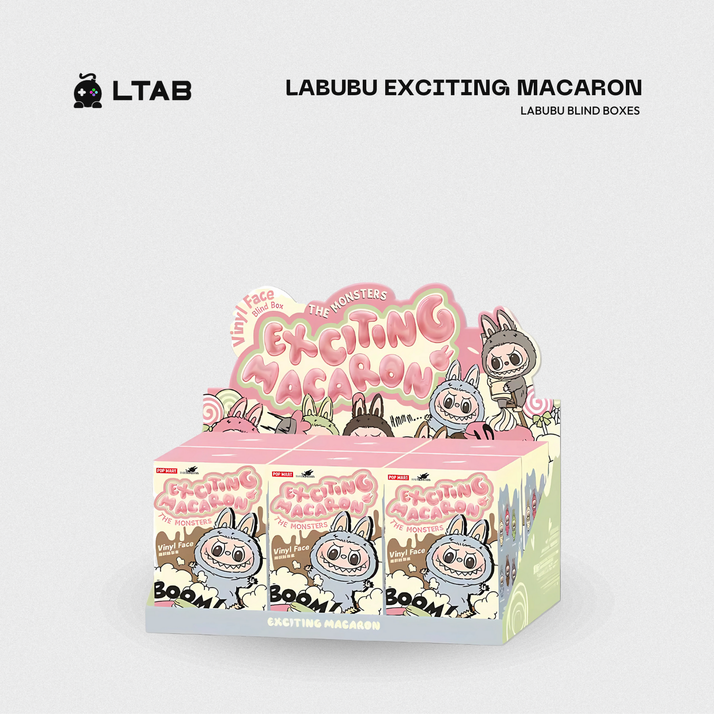 THE MONSTERS Tasty Macarons Vinyl Plush Blind Box SET (LABUBU V1)