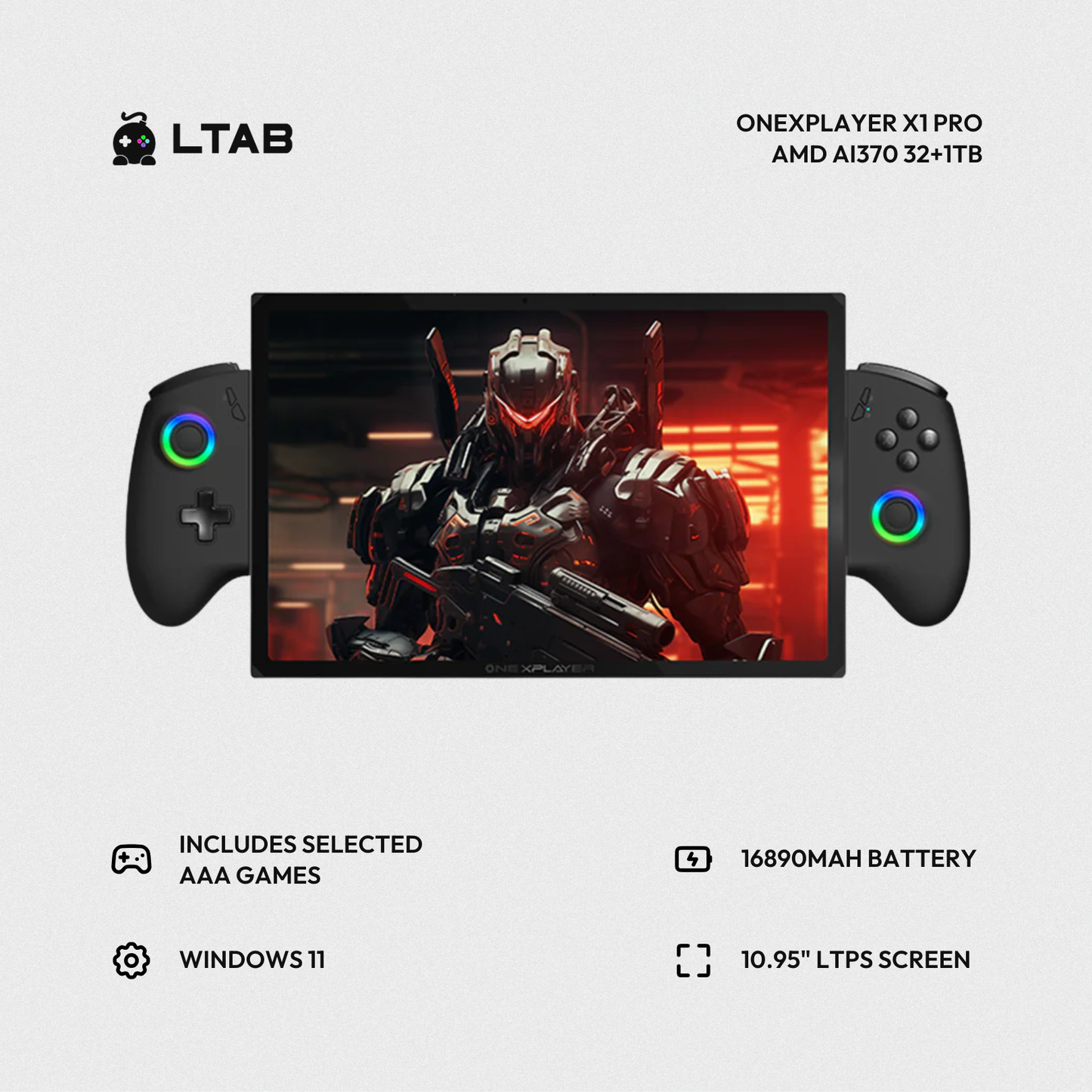 ONEXPLAYER X1 PRO | AMD AI370 32+1TB